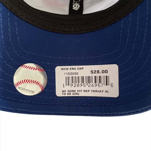 Toronto Blue Jays Hat New era Embroidered logo Blue and white Sz XS - Picture 5 of 6